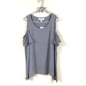 NWT Michael Kors Open Off Shoulder Long Sleeve Top